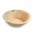 Brown 5 inch areca leaf round bowl