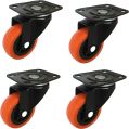 Metal & Rubber Round Available in Many Colors single puff caster wheels