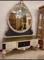 Wooden Console Table with Mirror