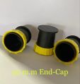 Plastic Black and Yellow rain pipe end cap