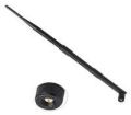 rf connector house Stainless Steel Round Black 2400Mhz rp 9dbi whip antenna