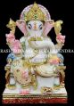 15 Inch Marble Ganesh Statue