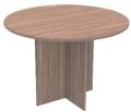 Wood Wooden Non Polished Brown Plain round coffee table