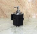 Square Black acrylic wall mount soap dispenser