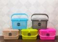 anax impex Plastic OVAL TYPE Multicolour multi purpose shopping basket