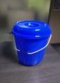 Plastic Bucket Steel Handle With Lid