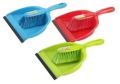 Multicolour plastic dust brush pan