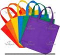 Multicolor Texspun Plain non woven loop handle bag