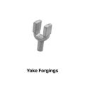 Coated stainless steel yoke forging