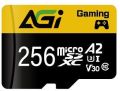 Black agi microsd 256gb memory card