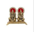 Gold Plated Laxmi Ganesh Statue