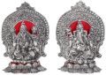 Silver Plated Laxmi Ganesh Statue