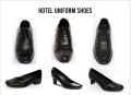 PU Leather Black leather uniform shoes
