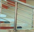 Polished Round Silver Arc stainless steel railing
