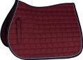 Leather Red Horse Saddle Pad