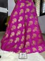Kree Multicolor Handmade Printed Zardozi Work Ladies silk skirt