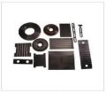 Black industrial rubber components