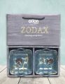 Orion Glassware Melamine Coated Square Green zodax 2 piece luxury bowl set