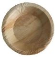 Light Brown Plain 5 inch round deep areca leaf plate