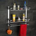 Coated Rectangular stainless steel bathroom shelf