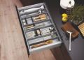 Rectangular Silver stainless steel cutlery partition