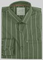 JMD Production Full Sleeve Regular Fit Americal Twill mens cotton green lining shirt