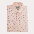 Peach Full Sleeve Regular Fit Cotton Print 2020 JMD Production mens cotton printed designer shirt