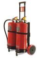 DOUBLE TROLLEY TYPE FIRE EXTINGUISHERS