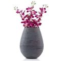 Dark Grey Pink glass flower vase
