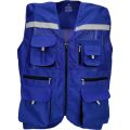 Royal Blue Sleeveless Plain evion rbf02 reflective safety jacket