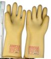Rubber Red and yellow Electrical Hand Gloves