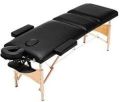Black Wood Portable Massage Bed
