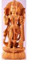 Wood Carved Saraswati Statue