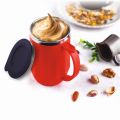 Stainless Steel Polished Round Red Plain amaze steel lid coffee cup