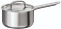 Silver stainless steel lid sauce pan