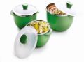 Round Plain Stainless Steel Serving Bowl Set