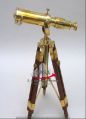 SASA Brass Antique Telescope On Tripod