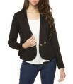 Womens curved front panel blazer