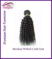 Machine Wefted Curly Hairs - HairShopee Remy Indian Human Hairs