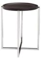 Round Plate Top and Stainless Steel Legs End Table