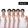 Wild We Economy Sleeveless cotton vest For Men (Pack of 5) - L Size