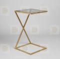 Stainless steel gold coffee table