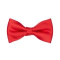 Plain mens red bow tie