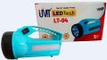 UMT Plastic Led Multi Colour New Lithium Battery 4 W rechargeable flash light