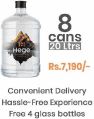Hege Natural Mineral Water 8 cans 20 ltrs