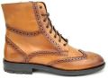 Lace Up Pure Leather Boot