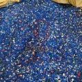Blue Used Waste pp carpet regrind