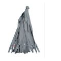Plain Polyester Grey Close End plastic bag zipper