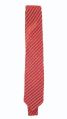 Red mens check print silk tie
