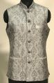 Cotton Sleeveless Non Zipper Printed mens kashmiri embroidery nehru jacket